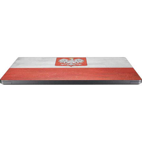 Poland Flag Distressed Surface Laptop 7 13.8in Skin